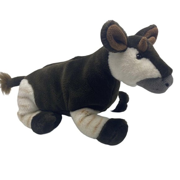 Wild Republic Cuddlekins Okapi 12" Zebra Stripe Plush Stuffed Animal Toy - Picture 2 of 4